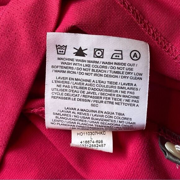 Nike Dri Fit Tiger Woods Collection Deep Pink Polo Shirt Size Large - Picture 5 of 12